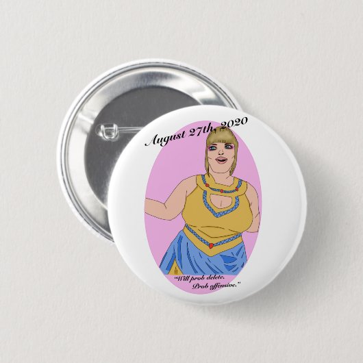 Badge Rond 5 Cm Trisha Paytas King Tut (Devant & derrière)