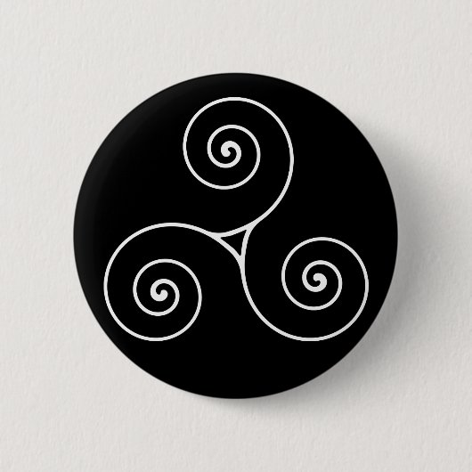 Badge Rond 5 Cm Triskele (Devant)