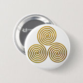 Badge Rond 5 Cm Triskele-or (Devant & derrière)