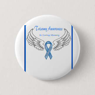 Badge Rond 5 Cm Trisomy 18 Personnalisable En Mémoire Amoureuse