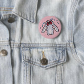 Badge Rond 5 Cm Triste rage de pleurer| Bawling Bunny (En situation)