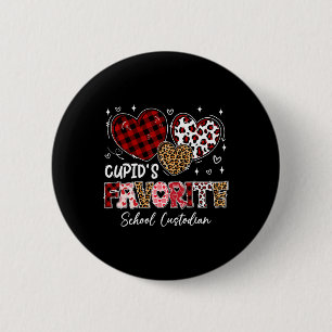 Badge Rond 5 Cm Trois cœurs Concierge de l'école préférée de Cupid