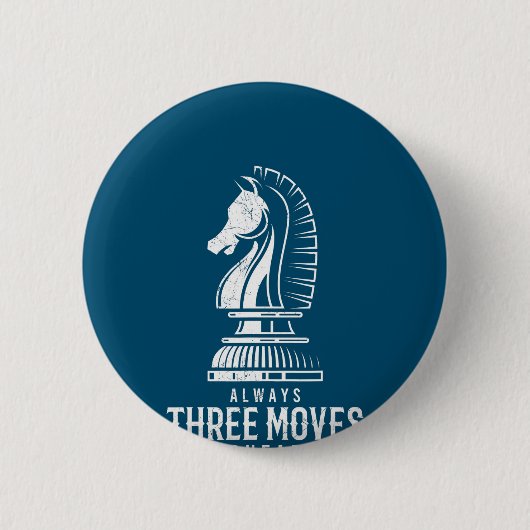 Badge Rond 5 Cm Trois Déplacements Devant I Chess Matt Jeu Jeu Jeu (Devant)