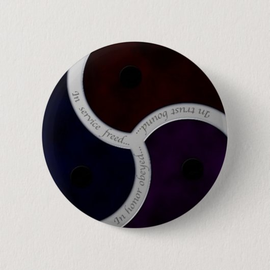 Badge Rond 5 Cm Trois énonciations Triskele (Devant)