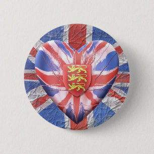 Badge Rond 5 Cm Trois lions