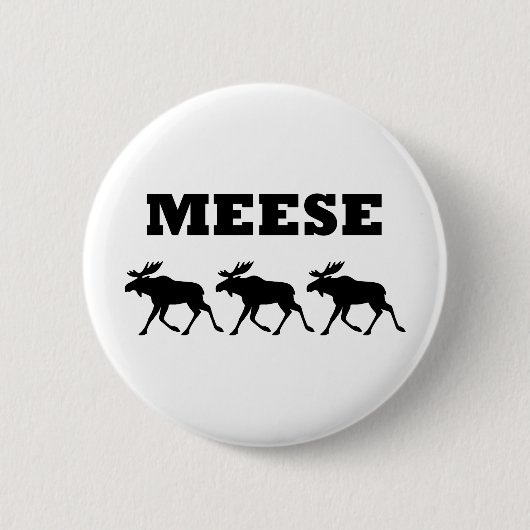 Badge Rond 5 Cm Trois Meese drôle (Devant)