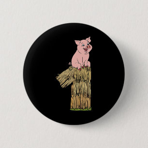 Badge Rond 5 Cm Trois petits cochons cochon 1 costume facile Enfan