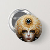Badge Rond 5 Cm Troisième déesse des yeux Imaginaire Art (Devant & derrière)