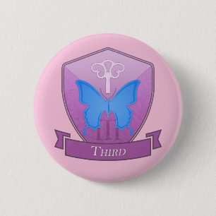 Badge Rond 5 Cm Troisième - Épingle de l'école Mt. Calibeen