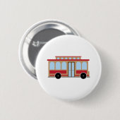 Badge Rond 5 Cm Trolley Car (Devant & derrière)