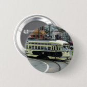 Badge Rond 5 Cm Trolley de San Francisco (Devant & derrière)