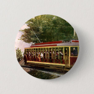 Badge Rond 5 Cm Trolley Électrique de Voyage et de Transport Vinta
