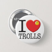 Badge Rond 5 Cm Trolls (Devant & derrière)