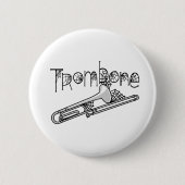Badge Rond 5 Cm Trombone Cobwebs (Devant)