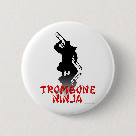 Badge Rond 5 Cm Trombone Ninja (Devant)