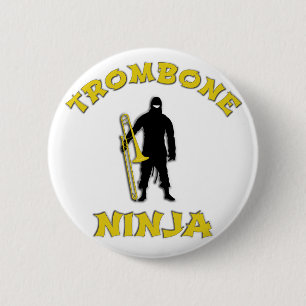 Badge Rond 5 Cm Trombone Ninja