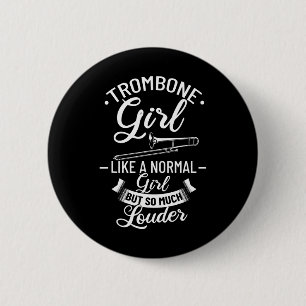 Badge Rond 5 Cm Trombone Player Musician Citations Trombone Music
