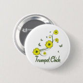 Badge Rond 5 Cm Trompette (Devant & derrière)