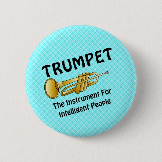 Badge Rond 5 Cm Trompette intelligente (Devant)