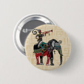 Badge Rond 5 Cm Trompettiste (Devant & derrière)