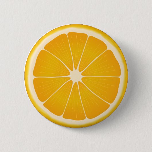Badge Rond 5 Cm Tropical Orange Goût de soleil (Devant)