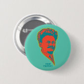 Badge Rond 5 Cm Trotsky au néon (Devant & derrière)