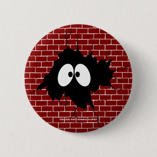 Badge Rond 5 Cm Trou dans le bouton de mur