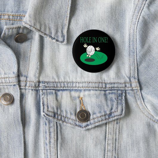 Badge Rond 5 Cm Trou dans un (En situation)