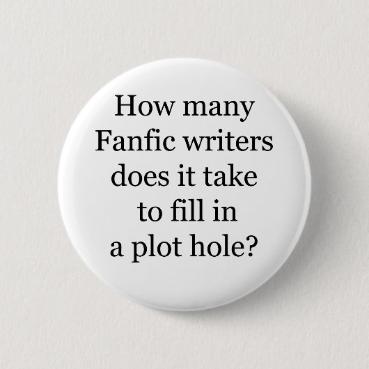 Badge Rond 5 Cm Trou de complot (Devant)