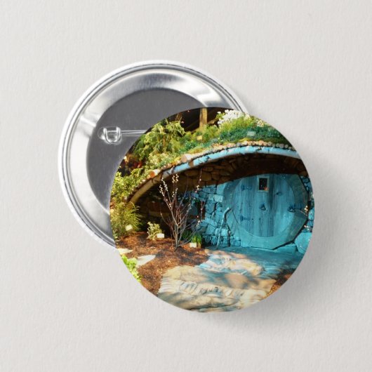 Badge Rond 5 Cm Trou de Hobit (Devant & derrière)