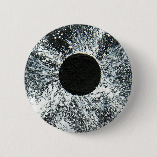 Badge Rond 5 Cm Trou noir