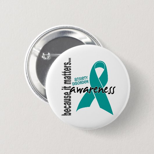 Badge Rond 5 Cm Trouble d'anxiété de la conscience 1 (Devant & derrière)