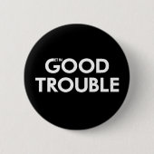 Badge Rond 5 Cm Trouble Nécessaire Trouble John Lewis (Devant)