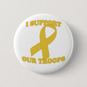 Badge Rond 5 Cm Troupes jaunes de soutien