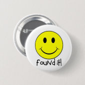 Badge Rond 5 Cm Trouvé lui ! (Devant & derrière)