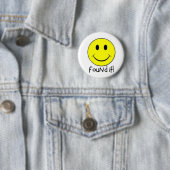 Badge Rond 5 Cm Trouvé lui ! (En situation)