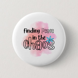Badge Rond 5 Cm Trouver la paix