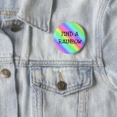 Badge Rond 5 Cm Trouver un bouton Rainbow Holiday (En situation)
