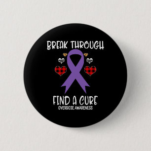Badge Rond 5 Cm Trouver Un Cure Surdose Sensibilisation Ribbo