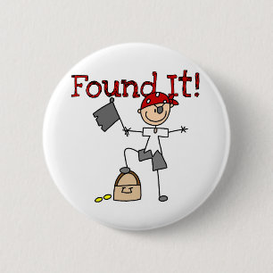 Badge Rond 5 Cm Trouver un trésor