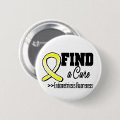 Badge Rond 5 Cm Trouver une sensibilisation à l'endométriose guéri (Devant & derrière)