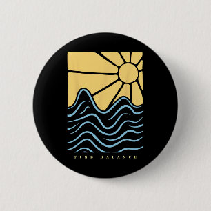 Badge Rond 5 Cm Trouvez Lance Sunshine Paradis Ambiance Estivale É