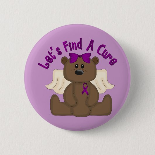 Badge Rond 5 Cm Trouvons l'ours de traitement (Devant)
