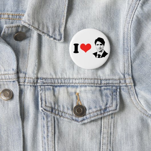 Badge Rond 5 Cm Trudeau (En situation)