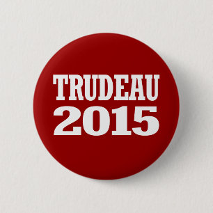 Badge Rond 5 Cm Trudeau 2015