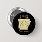 BADGE ROND 5 CM TRUMP 2020 ARKANSAS (Devant & derrière)