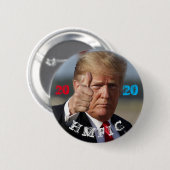Badge Rond 5 Cm Trump 2020 HMFIC (Devant & derrière)