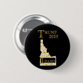 BADGE ROND 5 CM TRUMP 2020 IDAHO (Devant & derrière)