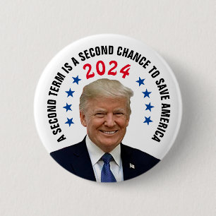 BADGE ROND 5 CM TRUMP 2024