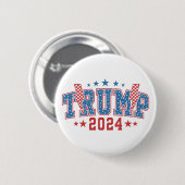 Badge Rond 5 Cm Trump 2024 (Devant & derrière)
